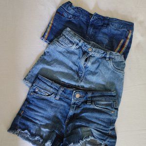 Bundle of denim shorts, size 6-8